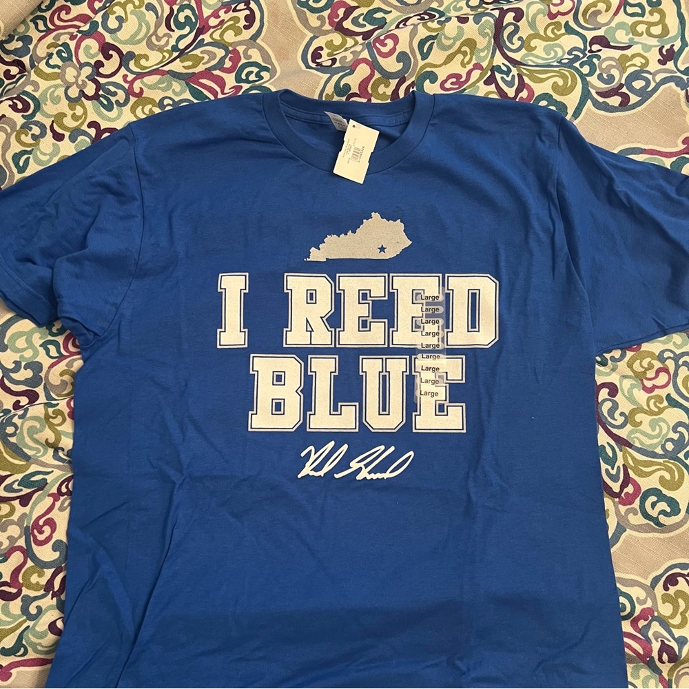 Reed Sheppard I Bleed Reed Blue number 15 NEW UK Kentucky Basketball